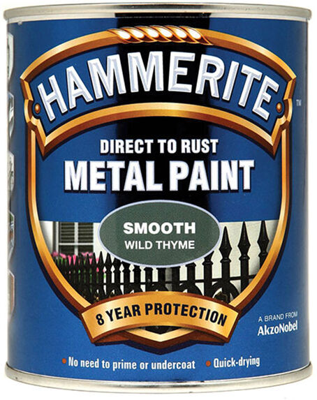 Hammerite 5158230 Direct to Rust Smooth Finish Metal Paint Wild Th...