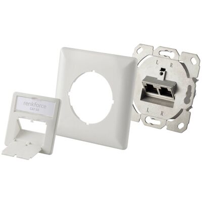 Renkforce RF-4695152 Network Outlet White Renkforce RF-4695152 Network Outlet White