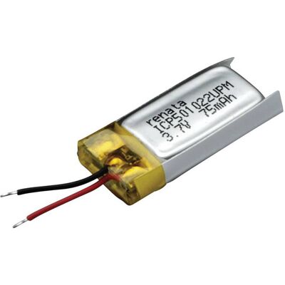 Renata 100697 ICP602823PA Rechargeable LiPo Battery 3.7V 350mAh Renata 100697 ICP602823PA Rechargeable LiPo Battery 3.7V 350mAh