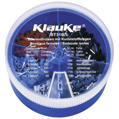 Klauke ST31B Assortment - Terminal & Connector Set for 0.5-2.5mm² - 400 pcs Klauke ST31B Assortment - Terminal & Connector Set for 0.5-2.5mm² - 400 pcs