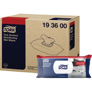 Tork 193600 Wet Surface Disinfection Wipes: 60-Piece Resealable Pack Tork 193600 Wet Surface Disinfection Wipes: 60-Piece Resealable Pack