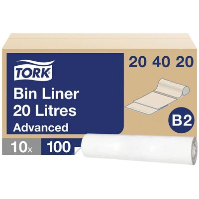 TORK Trash Bags 20L White - Waste Disposal TORK Trash Bags 20L White - Waste Disposal
