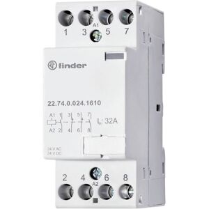 Finder 22.34.0.230.4620 Contactor - 230 V AC/DC, 2 NO + 2 NC, 25A Finder 22.34.0.230.4620 Contactor - 230 V AC/DC, 2 NO + 2 NC, 25A