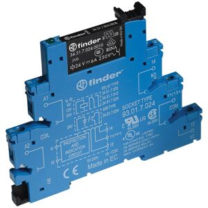 Finder 48.P5.8.024.0060 Relay Module - 24 V/AC, 8 A, 2 Switches Finder 48.P5.8.024.0060 Relay Module - 24 V/AC, 8 A, 2 Switches