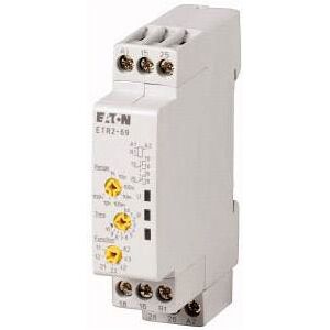 Eaton ETR2-69 Time Relay - 0.5s-100h, DIN Rail Mount, 3A, IP20 Eaton ETR2-69 Time Relay - 0.5s-100h, DIN Rail Mount, 3A, IP20