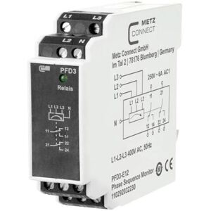 Metz Connect Overvoltage Relay - Phase and Voltage Monitor - 400V - 2 Contacts Metz Connect Overvoltage Relay - Phase and Voltage Monitor - 400V - 2 Contacts