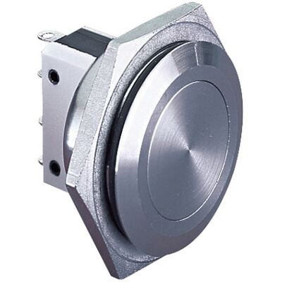Bulgin MP0038 Vandal-Resistant Flush SPST Pushbutton - 25.8mm Bulgin MP0038 Vandal-Resistant Flush SPST Pushbutton - 25.8mm