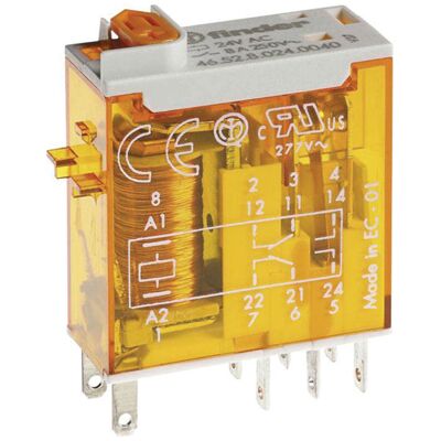 Finder Power Relay 56 Series - DPDT, 110V AC, 20A Finder Power Relay 56 Series - DPDT, 110V AC, 20A