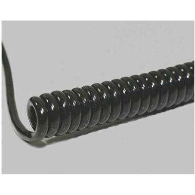 BKL Electronic Li12Y11Y Spiral Cable - 8 Core, 1200/4800mm, Black BKL Electronic Li12Y11Y Spiral Cable - 8 Core, 1200/4800mm, Black