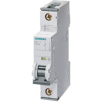 Siemens Circuit Breaker - 6A, Gray, B-Characteristic Siemens Circuit Breaker - 6A, Gray, B-Characteristic