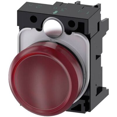 Siemens Indicator Light - Model 3SU10516AA200AA0 - Red - IP66/IP67/IP69 Siemens Indicator Light - Model 3SU10516AA200AA0 - Red - IP66/IP67/IP69