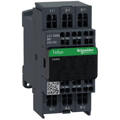 Schneider Electric LP1K0901BD TeSys Contactor 110V Ac coil 9A 3-Pole Schneider Electric LP1K0901BD TeSys Contactor 110V Ac coil 9A 3-Pole