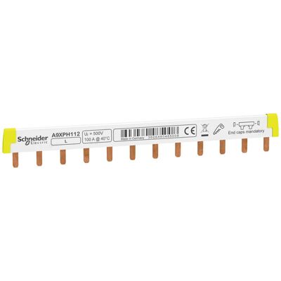 Schneider Electric A9XPH112 White Phasing Bus Bar - Bus Bar Schneider Electric A9XPH112 White Phasing Bus Bar - Bus Bar