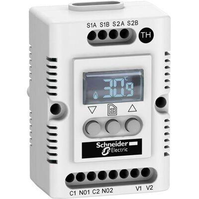 Schneider Electric NSYCCOTHD - Thermostat, 250V, Metal, IP20 Schneider Electric NSYCCOTHD - Thermostat, 250V, Metal, IP20