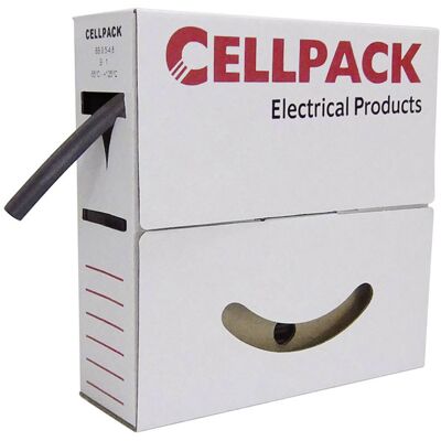Cellpack 127097 Heat-shrink Tubing - Black - 1.50mm - 15m Cellpack 127097 Heat-shrink Tubing - Black - 1.50mm - 15m