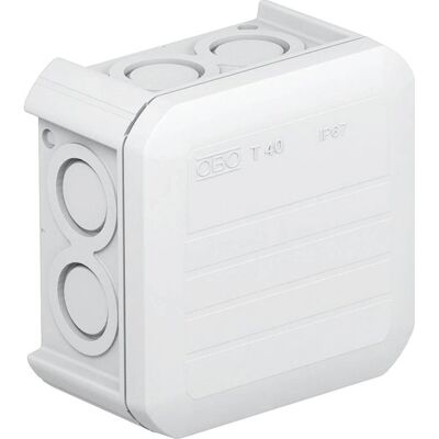 OBO Bettermann Junction Box - 114x114mm, IP67, Plastic OBO Bettermann Junction Box - 114x114mm, IP67, Plastic