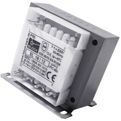 Brand EL 13/9 Transformer - Open Type, 13VA, 230V Input, 2x9V Output Brand EL 13/9 Transformer - Open Type, 13VA, 230V Input, 2x9V Output