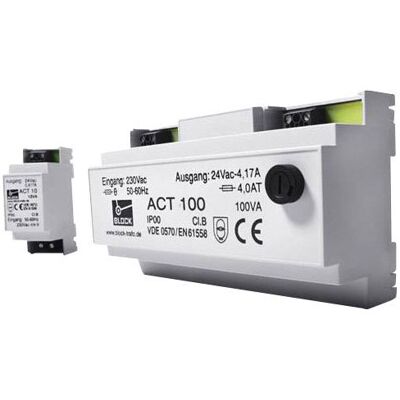 Block ACT 10 Safety Transformer - 230V/AC,24V/AC,10VA Block ACT 10 Safety Transformer - 230V/AC,24V/AC,10VA