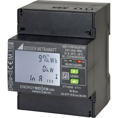 Gossen Metrawatt U2389-V021 Power Meter - Multifunctional Energy Counter for 3-Phase Networks Gossen Metrawatt U2389-V021 Power Meter - Multifunctional Energy Counter for 3-Phase Networks