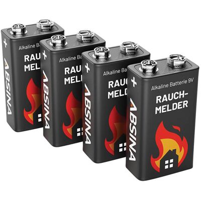 ABSINA 6LR61 9V Smoke Detector Battery - Long Lasting ABSINA 6LR61 9V Smoke Detector Battery - Long Lasting