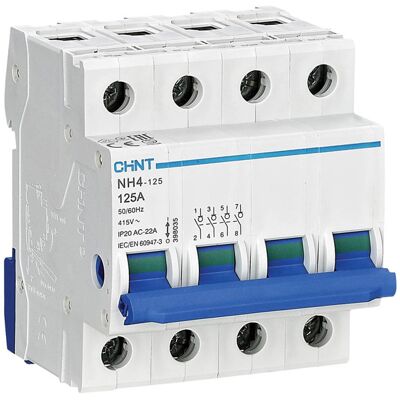 Chint 398047 Blue/White 4-Pole Switch - Switch/Disconnector Chint 398047 Blue/White 4-Pole Switch - Switch/Disconnector