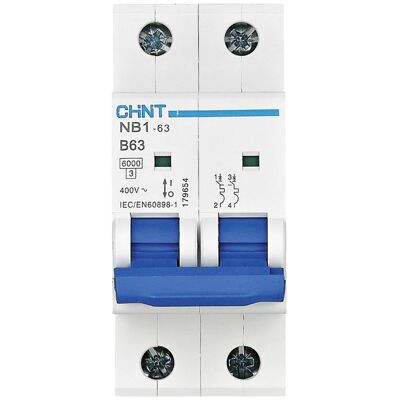 Chint NB163B3P06 Circuit Breaker - 6A, 3P, B Curve Chint NB163B3P06 Circuit Breaker - 6A, 3P, B Curve