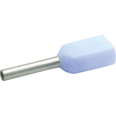 Klauke 8698 Copper Double End Sleeve - 2x0.5mm, White, 8mm Klauke 8698 Copper Double End Sleeve - 2x0.5mm, White, 8mm