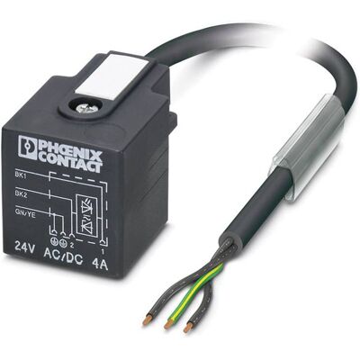 Phoenix Contact 1438684 Sensor/Actuator Cable 3P 1.5m PVC Black LED Phoenix Contact 1438684 Sensor/Actuator Cable 3P 1.5m PVC Black LED