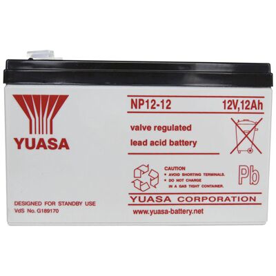 Yuasa NP7-12 L Battery - Maintenance-free, AGM, 12V 7Ah Yuasa NP7-12 L Battery - Maintenance-free, AGM, 12V 7Ah