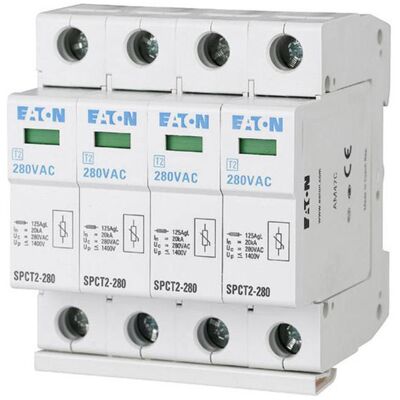 Eaton SPCT2-280/4 Surge Protection Device - 20kA, 280VAC Eaton SPCT2-280/4 Surge Protection Device - 20kA, 280VAC
