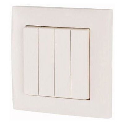 Eaton Wireless 4-Button Light Switch - Wireless, 55mm, White - Wireless Light Switch Eaton Wireless 4-Button Light Switch - Wireless, 55mm, White - Wireless Light Switch