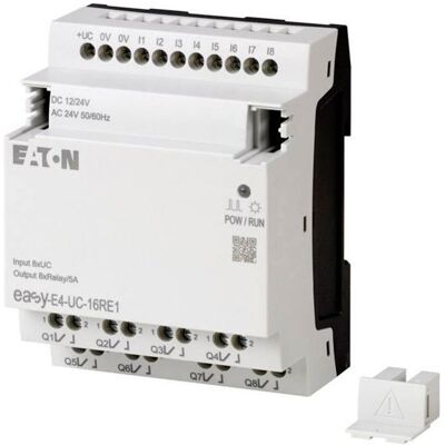 Eaton EasyE4 Logic Module - 8 Digital Inputs, 8 Relays, Ethernet Eaton EasyE4 Logic Module - 8 Digital Inputs, 8 Relays, Ethernet