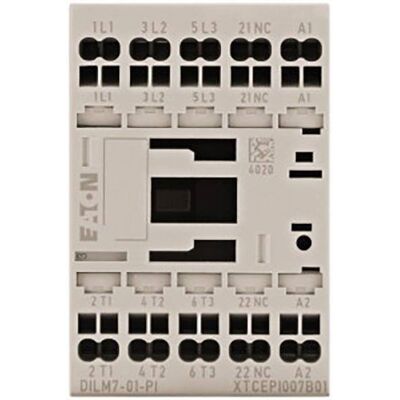 Eaton DILM7-01(24VDC)-PI Power Contact Relay - Contactor 3p 24V DC 3kW Eaton DILM7-01(24VDC)-PI Power Contact Relay - Contactor 3p 24V DC 3kW