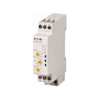 Eaton ETR2-69 Time Relay - 0.5s-100h, DIN Rail Mount, 3A, IP20 Eaton ETR2-69 Time Relay - 0.5s-100h, DIN Rail Mount, 3A, IP20