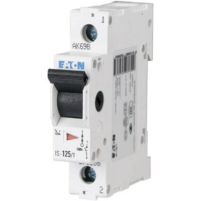Eaton Main Switch - 16A, 1 Pol, Black, IP40 - Main Switch Eaton Main Switch - 16A, 1 Pol, Black, IP40 - Main Switch