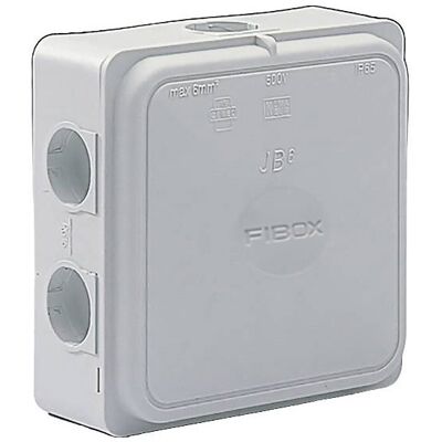 Fibox 8600672 Gray IP65 Junction Box 110x110x49mm Fibox 8600672 Gray IP65 Junction Box 110x110x49mm