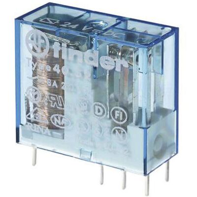 Finder 40.52.7.110.0000 Compact PCB Relay - 110 V/DC 8A 2 Changeover Finder 40.52.7.110.0000 Compact PCB Relay - 110 V/DC 8A 2 Changeover
