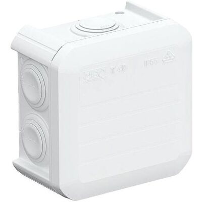 OBO Bettermann 2007517 White Junction Box 90x90mm - Junction Box OBO Bettermann 2007517 White Junction Box 90x90mm - Junction Box