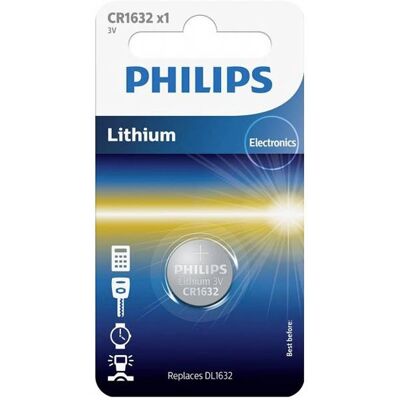 Philips DL1632 3V Lithium Coin Cell - Battery Philips DL1632 3V Lithium Coin Cell - Battery