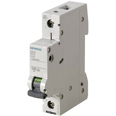 Siemens 5SL61066 Circuit Breaker 1-pin 6A 230V/400V overload prote... Siemens 5SL61066 Circuit Breaker 1-pin 6A 230V/400V overload prote...