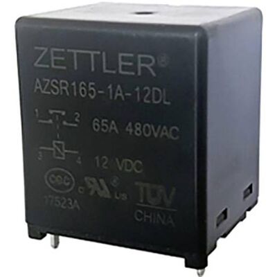Zettler Electronics AZSR165-1A-24DL 24 V/DC Relay - 80 A - SPST Zettler Electronics AZSR165-1A-24DL 24 V/DC Relay - 80 A - SPST