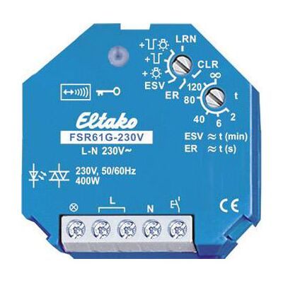 Eltako FSR61G-230V Wireless Switch - 1 Channel, Max 400W Eltako FSR61G-230V Wireless Switch - 1 Channel, Max 400W