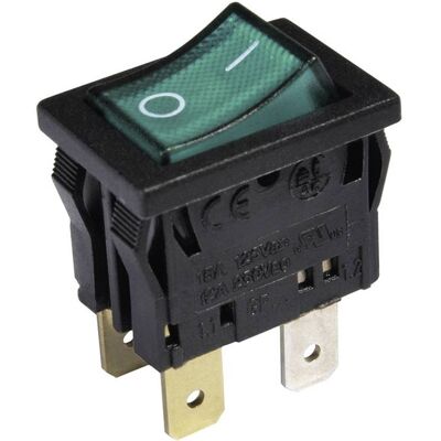 INTER BÄR 3634-250.22 Switch - Green/Black - 2 Poles - 250V/AC INTER BÄR 3634-250.22 Switch - Green/Black - 2 Poles - 250V/AC