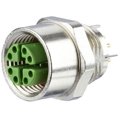 Metz Connect MMT361A315 PCB Socket - 8-Pole, IP67, 10Gb Ethernet Metz Connect MMT361A315 PCB Socket - 8-Pole, IP67, 10Gb Ethernet
