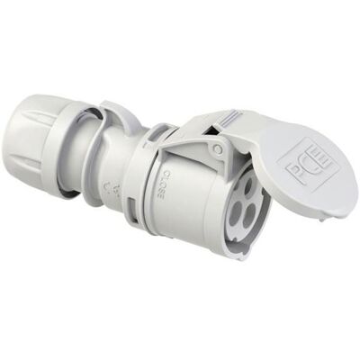 PC Electric Shark 213-1 CEE Female Connector - 16A, 3-Pole, IP44/IP54 PC Electric Shark 213-1 CEE Female Connector - 16A, 3-Pole, IP44/IP54