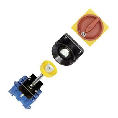 Kraus & Naimer KG64B.T203/09.VE - 63A Disconnect Switch - Red, Yellow Kraus & Naimer KG64B.T203/09.VE - 63A Disconnect Switch - Red, Yellow