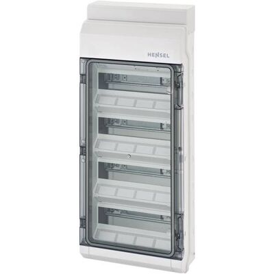 Hensel KV 9448 Distribution Box - 48 Units, Surface Mount, IP65 Hensel KV 9448 Distribution Box - 48 Units, Surface Mount, IP65