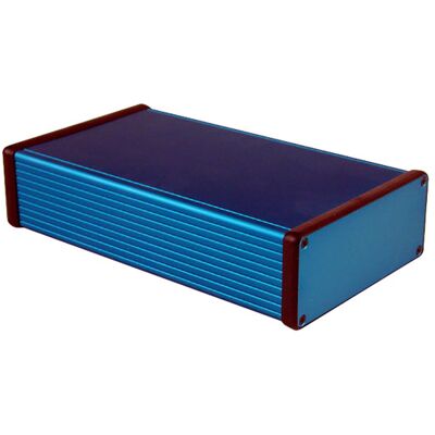 Hammond 1455Q2201BU Blue Aluminium Enclosure - Instrument Case Hammond 1455Q2201BU Blue Aluminium Enclosure - Instrument Case