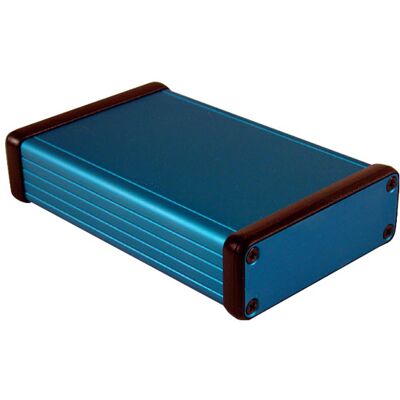 Hammond 1455J1201BU Blue Aluminium Enclosure - Series 1455 Hammond 1455J1201BU Blue Aluminium Enclosure - Series 1455