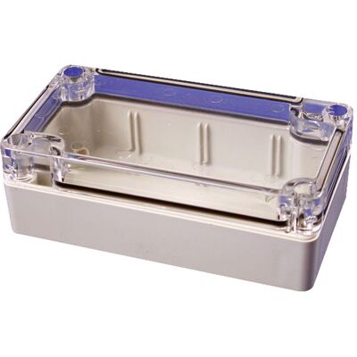 Hammond 1554C2GYCL Watertight PC Enclosure - Universal, Gray, Clear Lid Hammond 1554C2GYCL Watertight PC Enclosure - Universal, Gray, Clear Lid